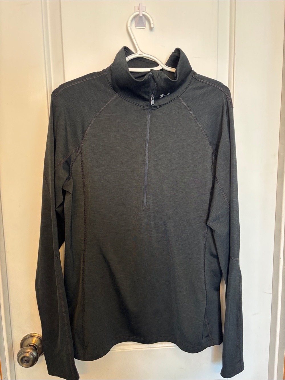 Under Armour Dark Charcoal Quarter-Zip Performance Top
